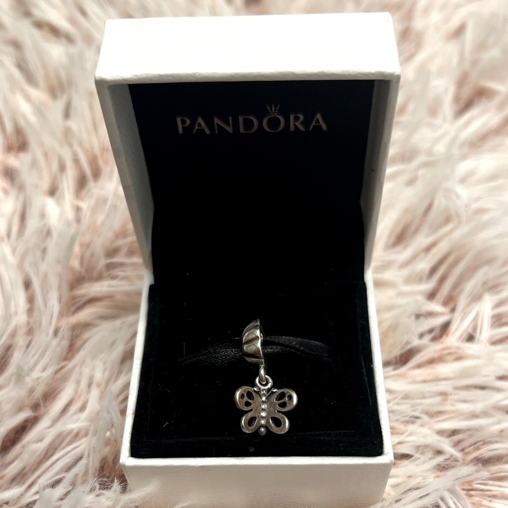 Pandora dangling butterfly charm